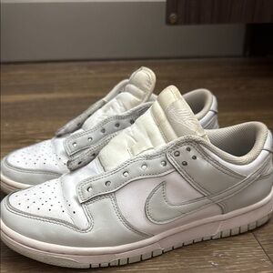 White and Gray Nike Dunks